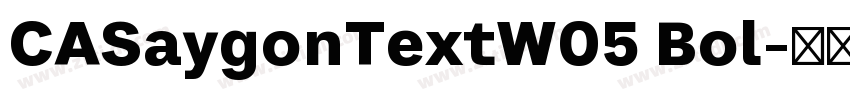 CASaygonTextW05 Bol字体转换